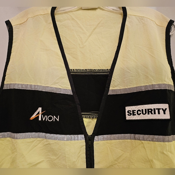 Vintage 1980's Pace Setter Retro Style Reflective Security Vest | Size Large - Picture 5 of 6